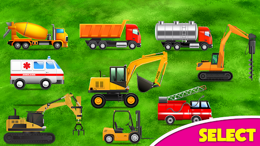 Kid Construction Truck Journey - Image screenshot of android app