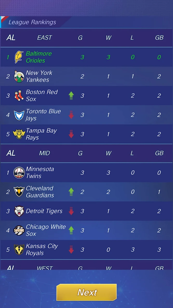 Baseball Rising Star - Gameplay image of android game
