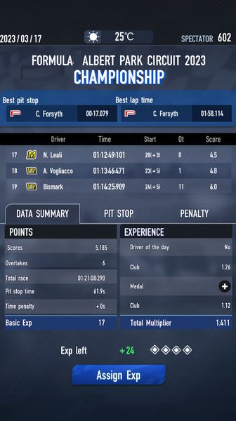 Formula Rising Star - Gameplay image of android game