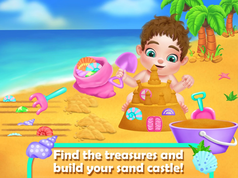 Summer Beach Baby Care Games - Gameplay image of android game