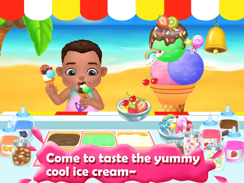 Summer Beach Baby Care Games - Gameplay image of android game