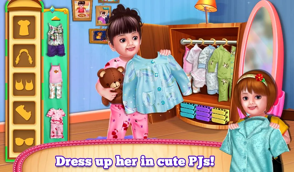 Aadhya's Night Activities Game - Gameplay image of android game