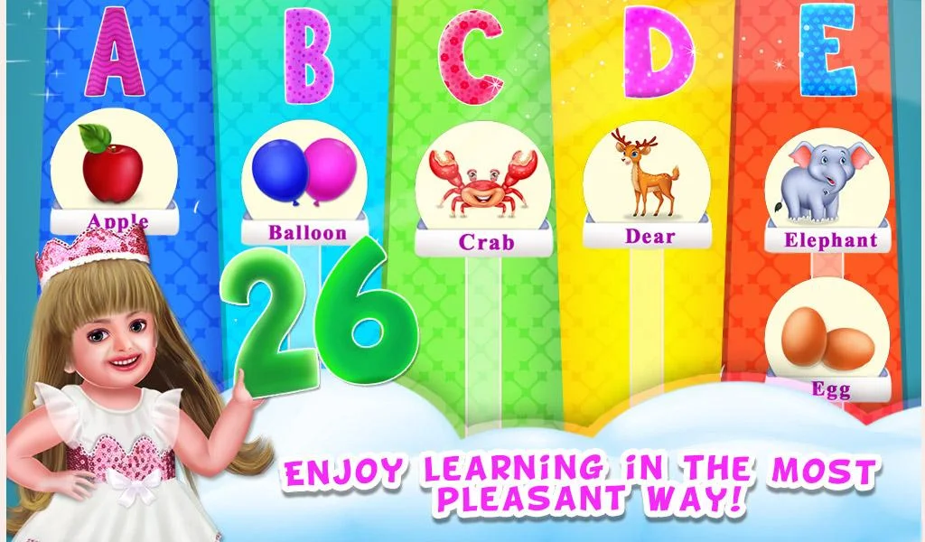 Baby Aadhya's Alphabets World - Image screenshot of android app