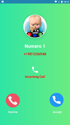 Call Baby Boss Fake Video Call - Image screenshot of android app
