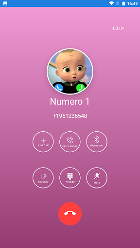 Fake video Call Baby Boss chat - عکس برنامه موبایلی اندروید