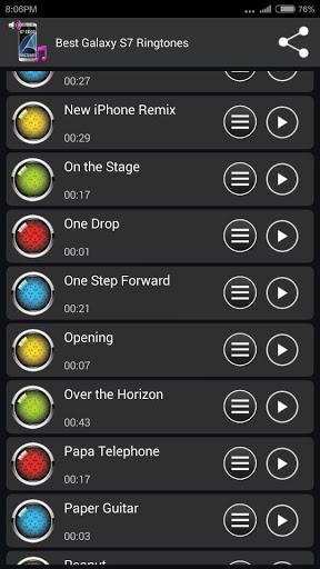 Ringtones for Galaxy S۷ Edge - عکس برنامه موبایلی اندروید