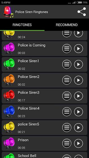 Police Siren Ringtones - عکس برنامه موبایلی اندروید