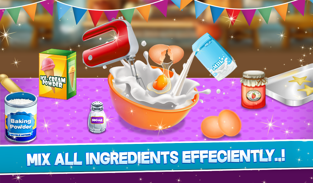 Ice Cream Cake Game Food Maker - Gameplay image of android game