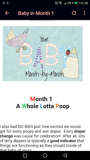 Your Baby Month By Month - Image screenshot of android app