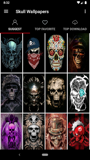 Skull Wallpapers Offline - Image screenshot of android app