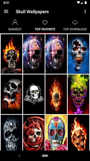Skull Wallpapers Offline - Image screenshot of android app