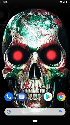 Skull Wallpapers Offline - Image screenshot of android app