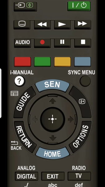 Smart TV Remote for Sony TV - Image screenshot of android app