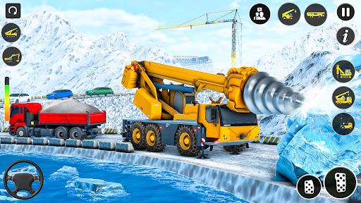 Snow Excavator Simulator Game - عکس برنامه موبایلی اندروید
