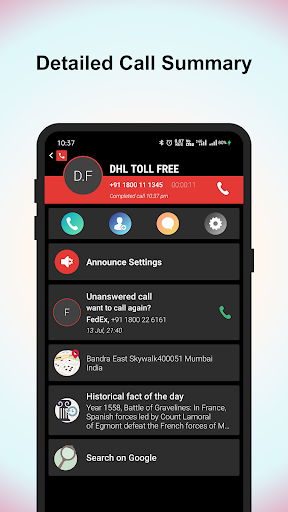 Caller ID & Speaker - Image screenshot of android app