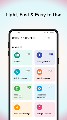 Caller ID & Speaker - Image screenshot of android app