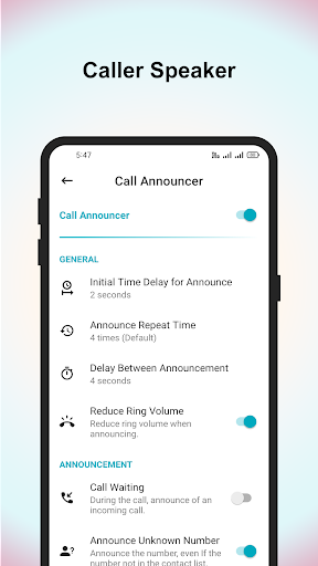 Caller ID & Speaker - Image screenshot of android app