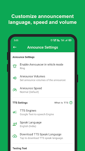 Caller Name Announcer - عکس برنامه موبایلی اندروید