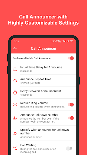 Caller Name Announcer - عکس برنامه موبایلی اندروید