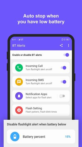 Flashlight Alerts - عکس برنامه موبایلی اندروید