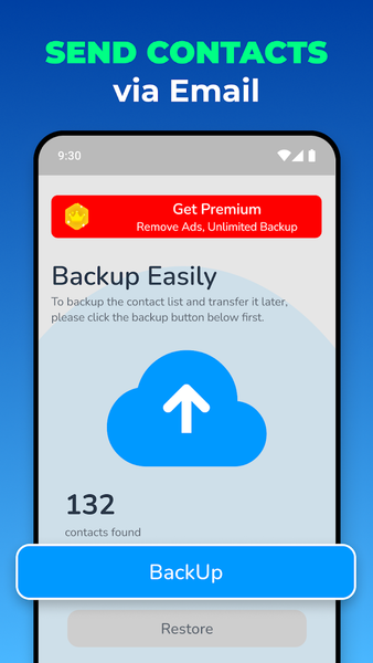 Recover Contacts & Backup - عکس برنامه موبایلی اندروید