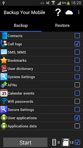 Backup Your Mobile - عکس برنامه موبایلی اندروید