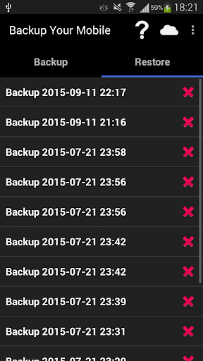Backup Your Mobile - عکس برنامه موبایلی اندروید