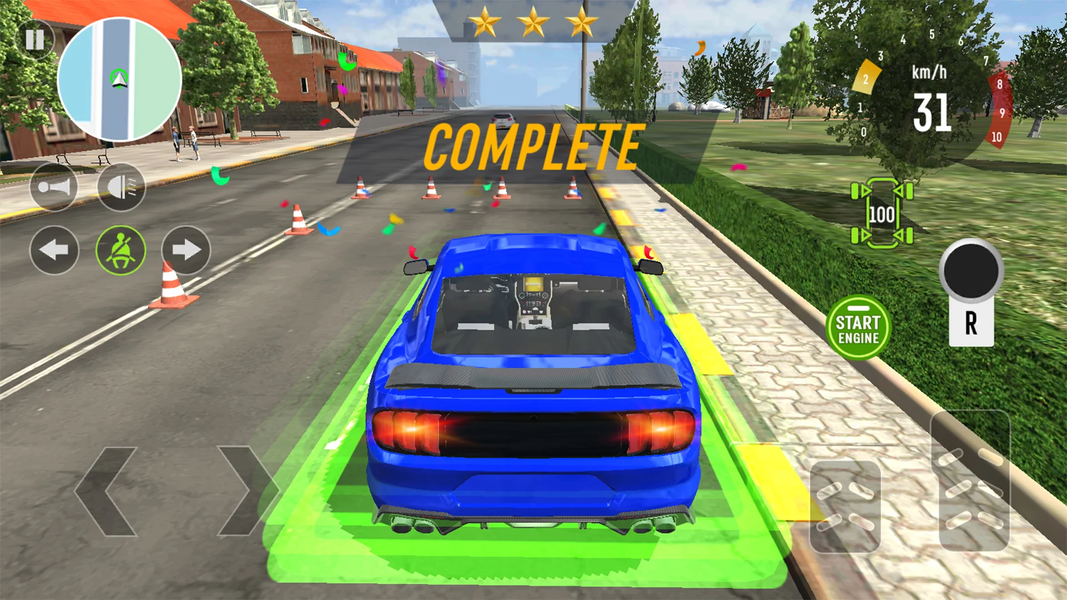 Driving School: Car Parking 3D - Gameplay image of android game