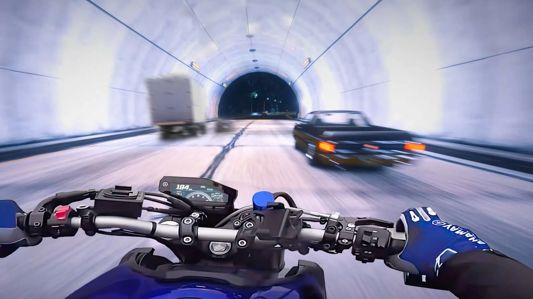 Traffic Moto Bike Rider City - Gameplay image of android game