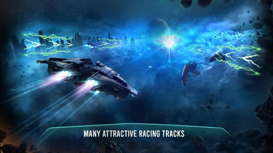 Spaceship Racing Galaxy 3D - Gameplay image of android game