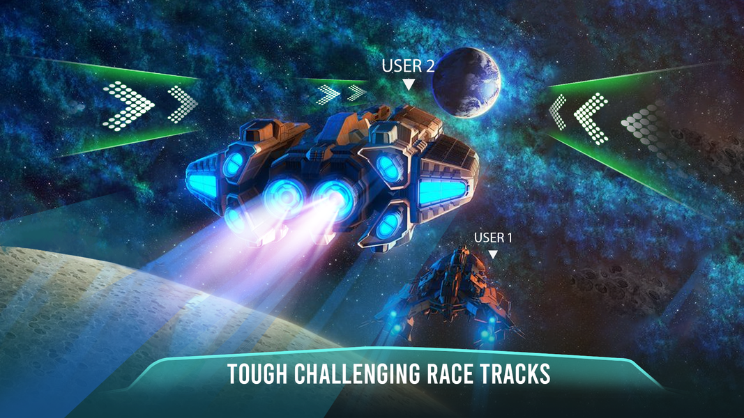 Spaceship Racing Galaxy 3D - Gameplay image of android game