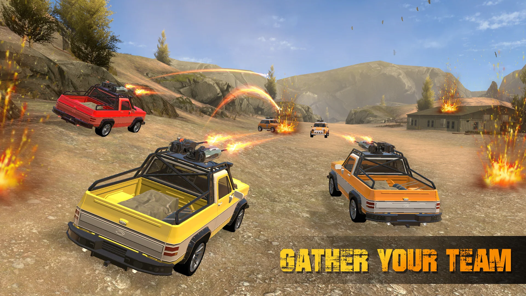 Car Survival: PvP War Shooter - Gameplay image of android game