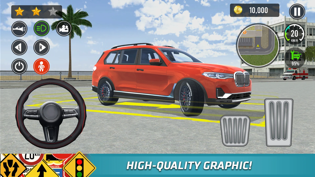 Real Car Driving Academy Game - Gameplay image of android game