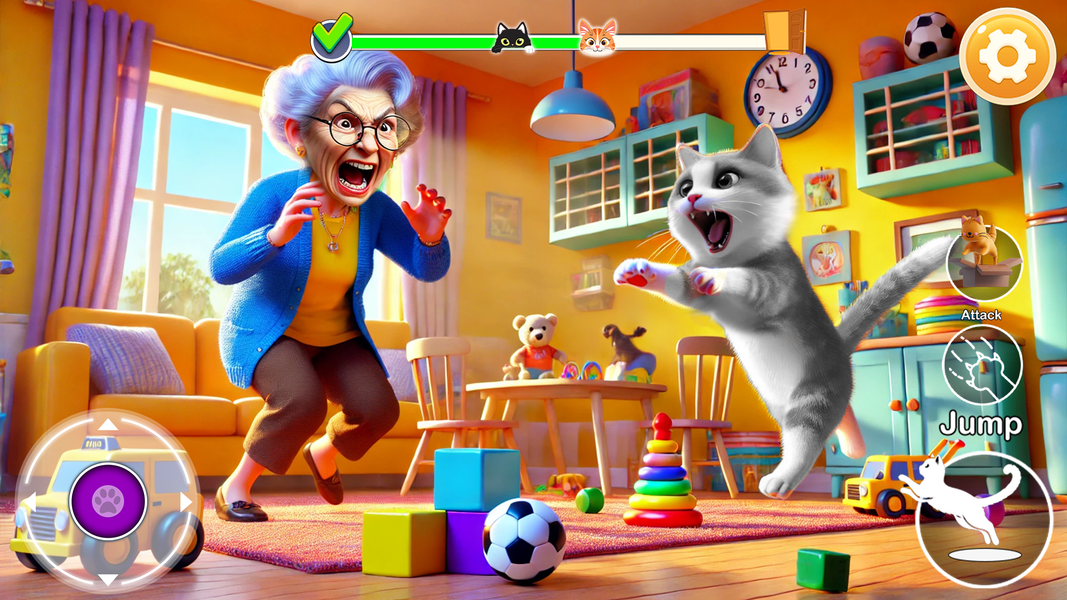 Cat Prankster: Annoy Granny - عکس بازی موبایلی اندروید