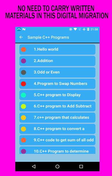 C++ SuperCoder - Image screenshot of android app