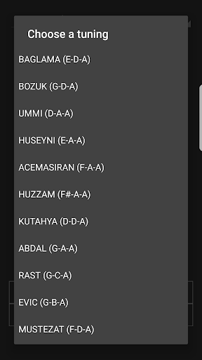 Baglama Tuner - Image screenshot of android app