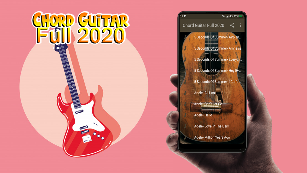 Kord Gitar dan Lirik - Image screenshot of android app