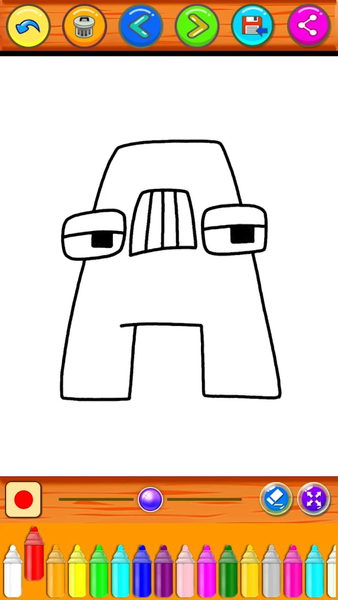 Coloring Book Alphabet Lore - Gameplay image of android game