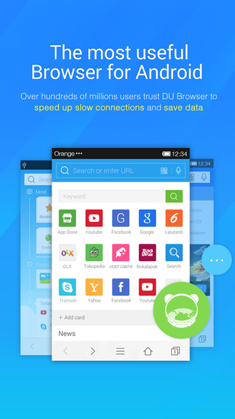 DU Browser - عکس برنامه موبایلی اندروید