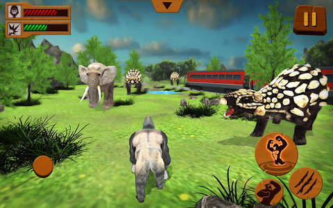 Angry Gorilla City Attack - Gameplay image of android game