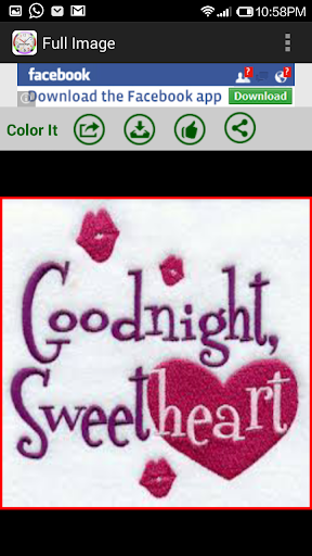 Good Night Images - Image screenshot of android app