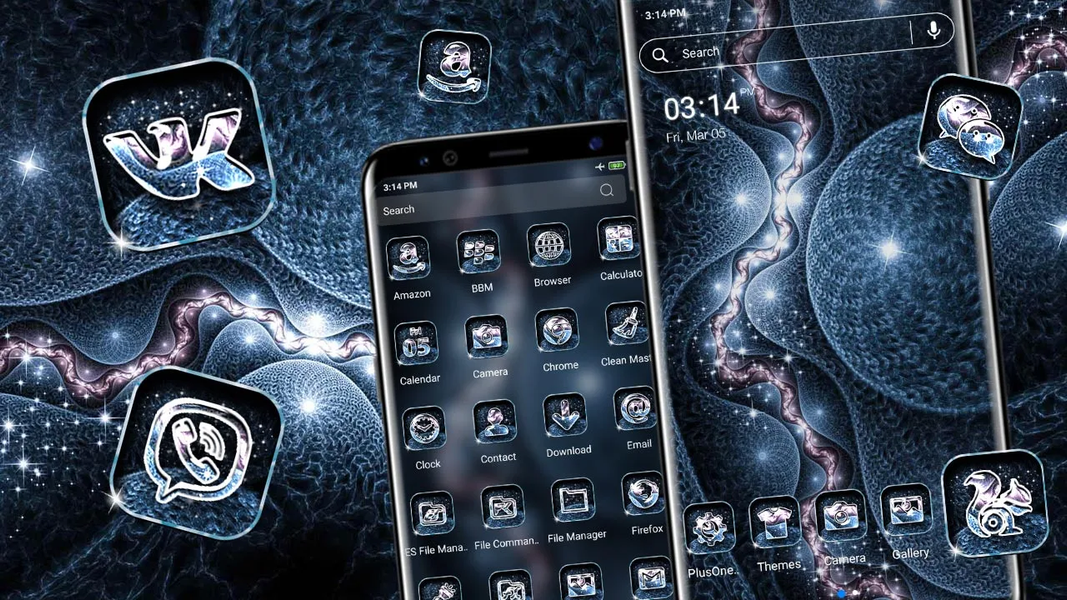 Fractal River Launcher Theme - عکس برنامه موبایلی اندروید