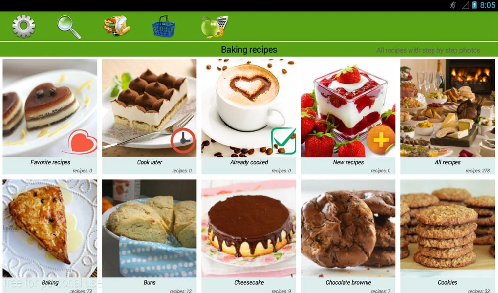 Baking recipes - عکس برنامه موبایلی اندروید