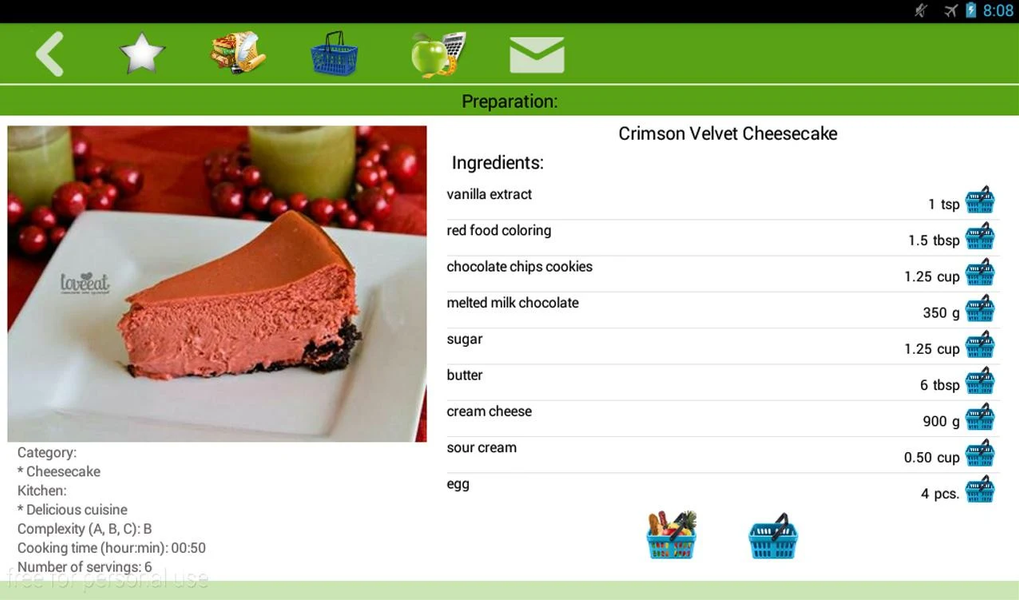 Baking recipes - عکس برنامه موبایلی اندروید