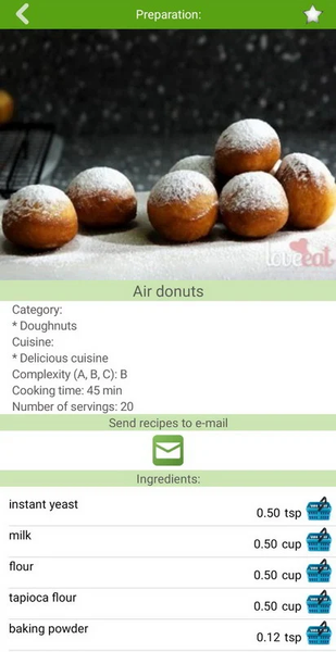 Baking recipes - عکس برنامه موبایلی اندروید