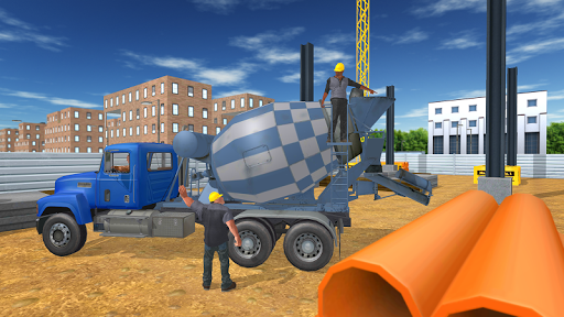 Construction Truck Transport - Gameplay image of android game