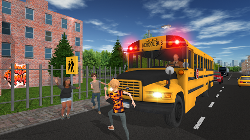 School Bus Game - Gameplay image of android game