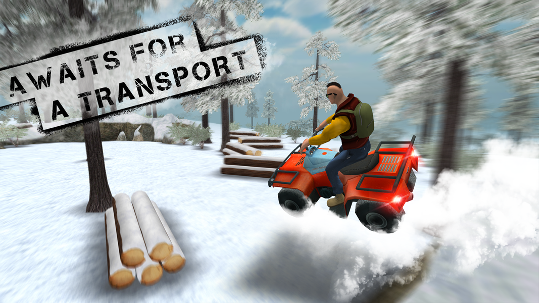 4x4 ATV Winter - Gameplay image of android game