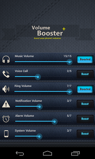 Volume Booster - عکس برنامه موبایلی اندروید