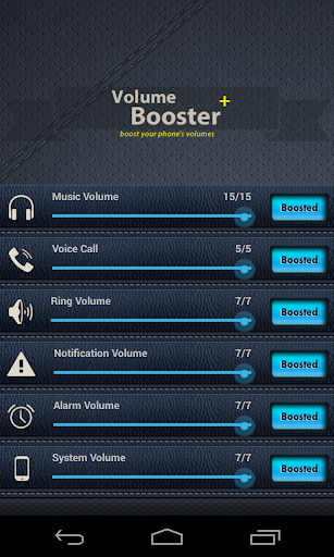 Volume Booster - عکس برنامه موبایلی اندروید